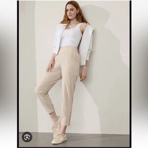 Athleta Brooklyn Heights Joggers Beige Size 12 NWT RT$99